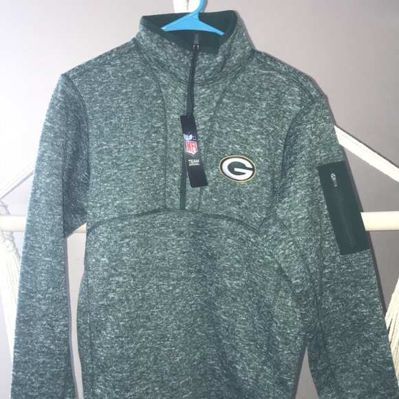 Green Bay Packers 1/4 Zip Sweatshirt - Picture 2 of 3